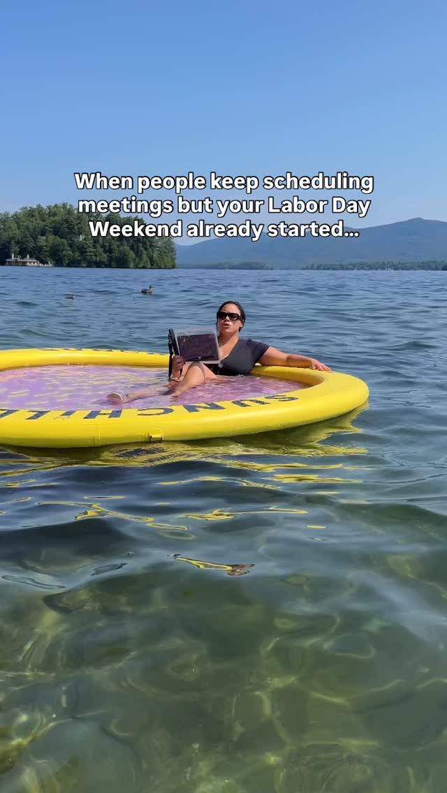 Don’t mind me, just soaking up every last second of summer.  @lydiaontheloose, T...