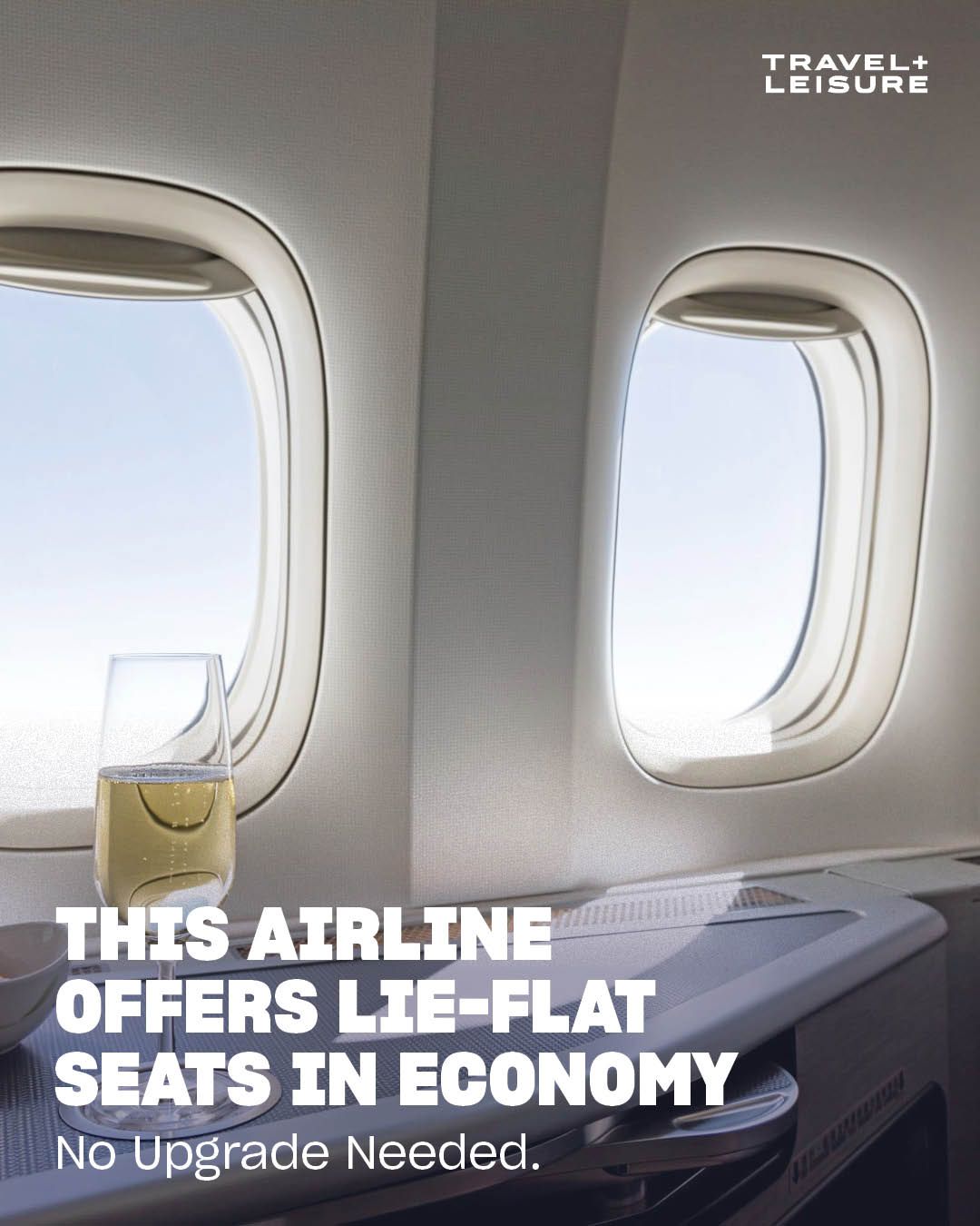 No business-class ticket required.  Check out the link below for the details.